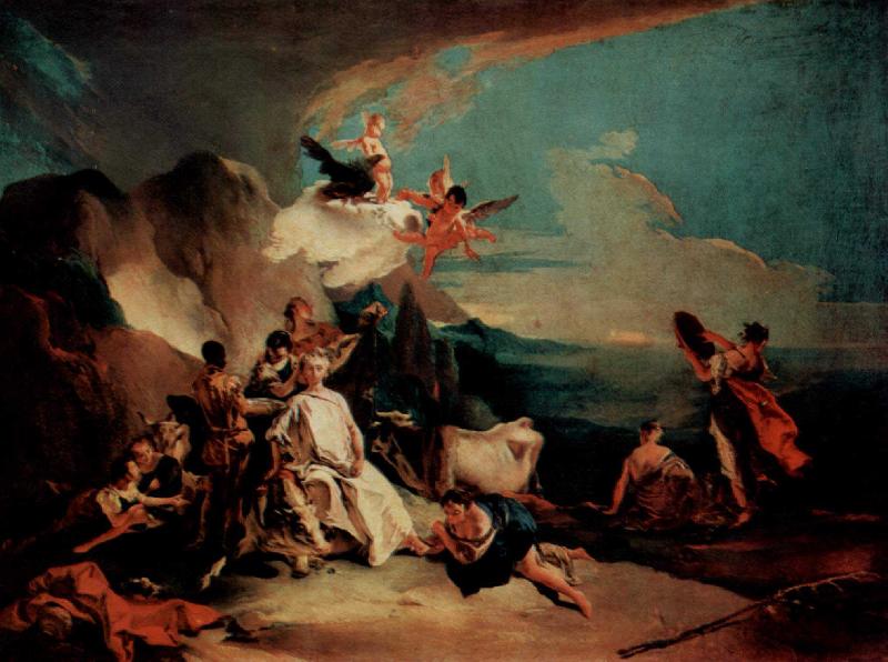 Giovanni Battista Tiepolo Der Raub der Europa oil painting image